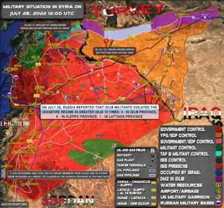 Military Situation In Syria On July 28, 2022 (Map Update)