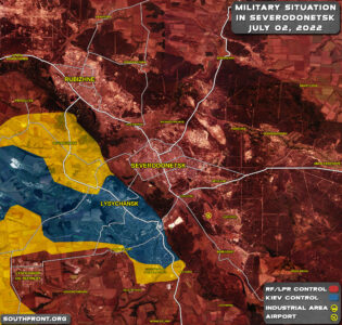 Military Situation In Severodonetsk-Lisichansk On July 2, 2022 (Map Update)