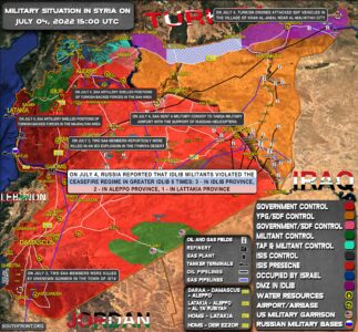 Military Situation In Syria On July 4, 2022 (Map Update)