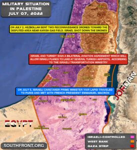 Military Situation In Israel On July 7, 2022 (Map Update)