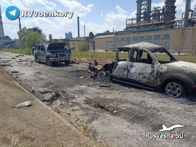 Column Of Ukrainian Fighters Destroyed Near Lisichansk Oil Refinery (Photos)