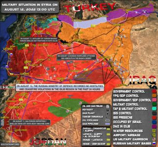 Military Situation In Syria On August 12, 2022 (Map Update)