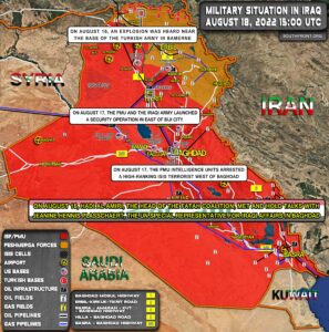 Military Situation In Iraq On August 18, 2022 (Map Update)