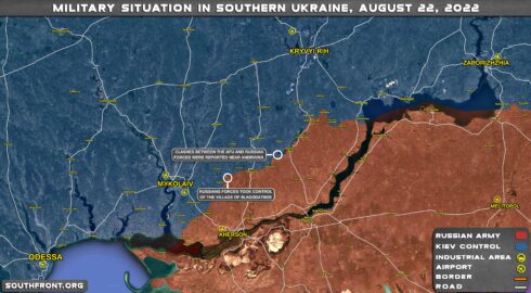 Military Situation In Southern Ukraine On August 22, 2022 (Map Update)