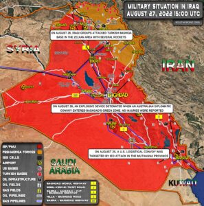 Military Situation In Iraq On August 27, 2022 (Map Update)