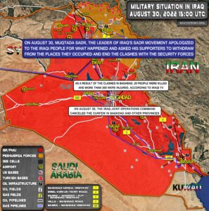 Military Situation In Iraq On August 30, 2022 (Map Update)