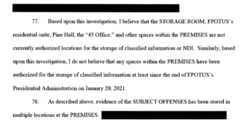 The (Heavily Redacted) Trump Search Warrant Affidavit Has Been Released