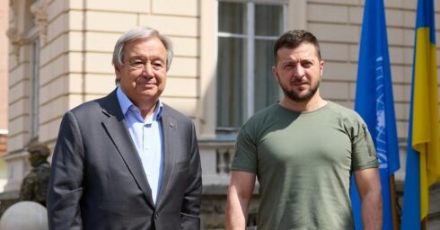 Talks Between UN Chief, Zelenskiy and Erdoğan Began In Lviv