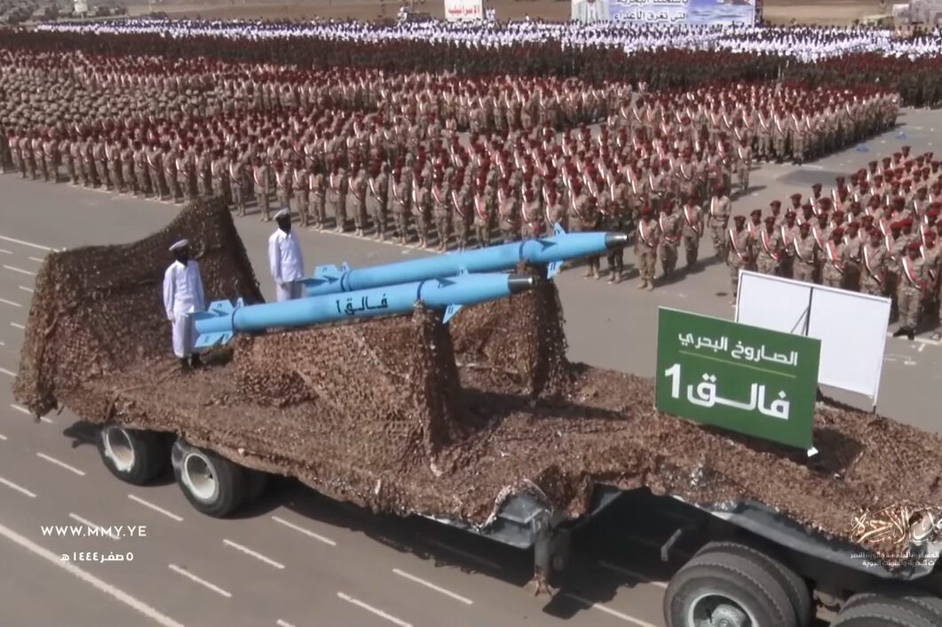 Yemen’s Houthis Showcase Lethal Anti-Ship Missiles During Al-Hudaydah Parade (Video)