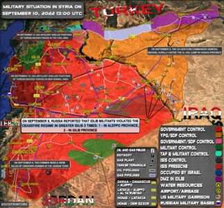 Military Situation In Syria On September 10, 2022 (Map Update)