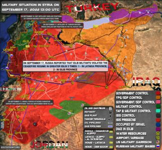 Military Situation In Syria on September 17, 2022 (Map Update)