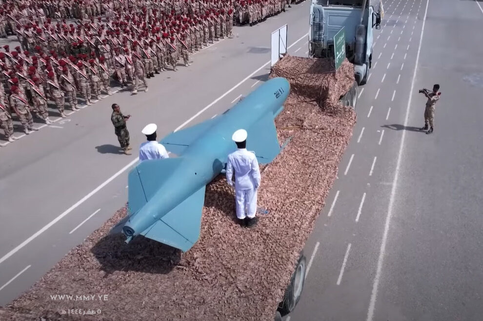 Yemen’s Houthis Showcase Lethal Anti-Ship Missiles During Al-Hudaydah Parade (Video)