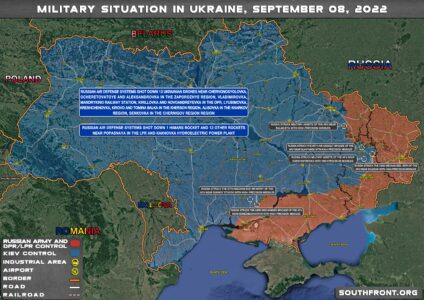 Military Situation In Ukraine On September 8, 2022 (Map Update)