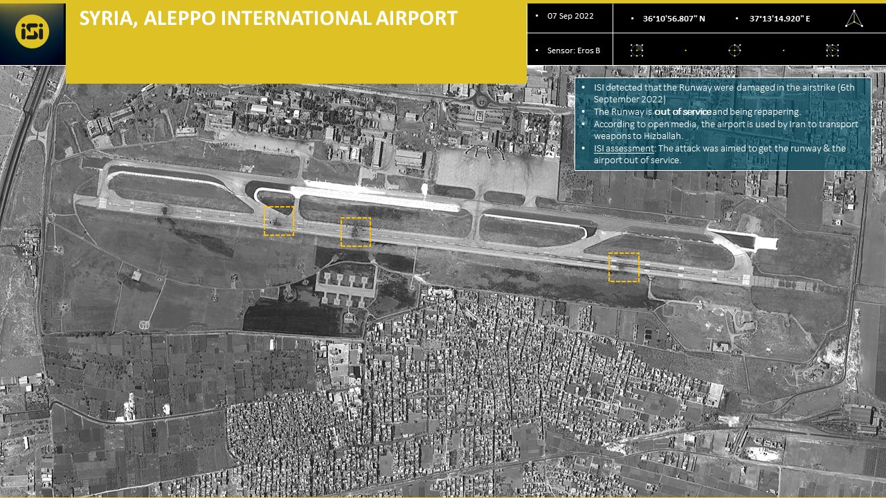 Satellite Images Show Heavy Damage In Syria’s Aleppo Airport After Israeli Attack