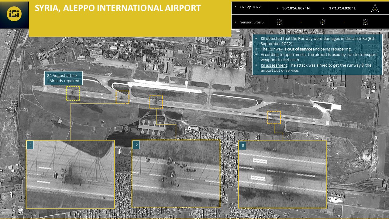 Satellite Images Show Heavy Damage In Syria’s Aleppo Airport After Israeli Attack