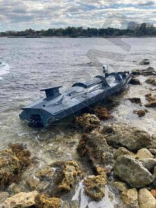 Unidentified Unmanned Boats Spotted On The Shore Of Sevastopol, Crimea