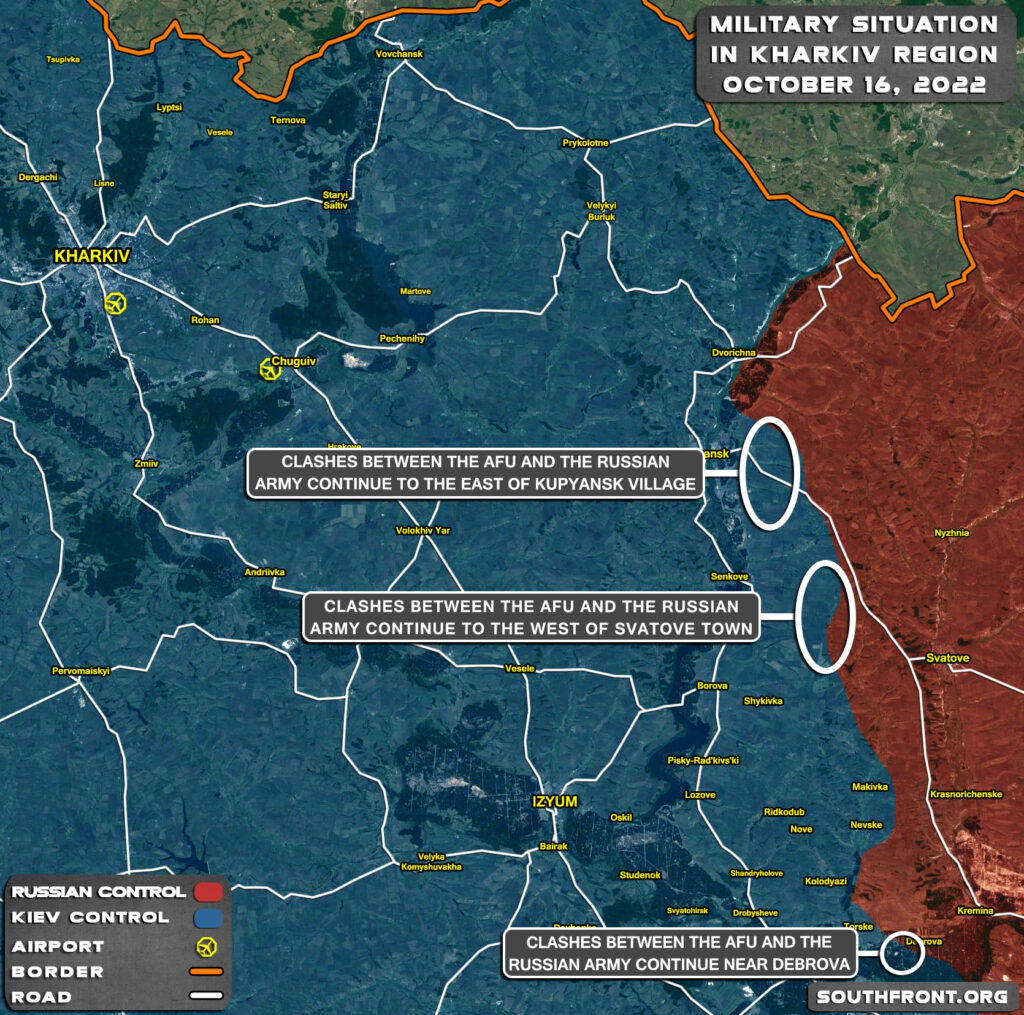 Military Situation In Kharkiv Region On October 16, 2022 (Map Update)