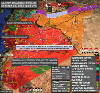 Military Situation In Syria On October 21, 2022 (Map Update)