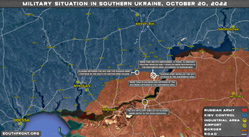 Military Situation In Southern Ukraine On October 20, 2022 (Map Update)