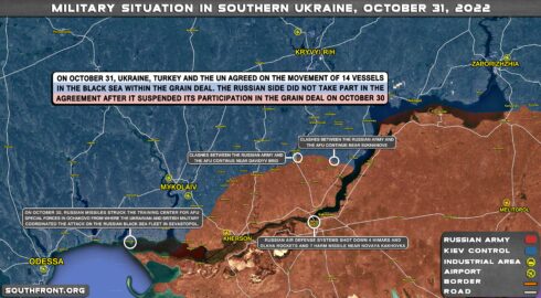 Military Situation In Southern Ukraine On October 31, 2022 (Map Update)