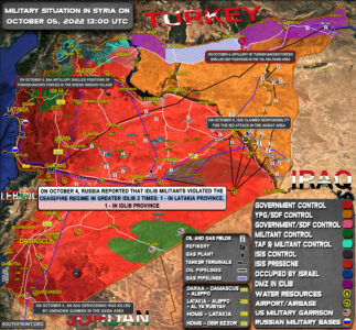 Military Situation In Syria On October 5, 2022 (Map Update)