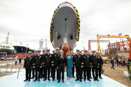 Turkey Launched First Ada-Class Corvette Hetman Ivan Mazepa For Ukrainian Navy