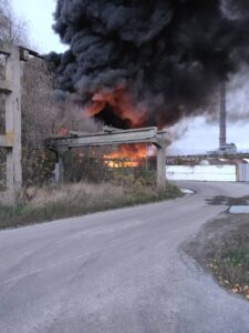 Large Fire Broke Out In Russia's Belgorod Region As A Result of Ukrainian Shelling