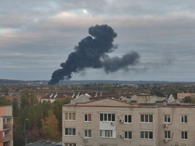 Large Fire Broke Out In Russia's Belgorod Region As A Result of Ukrainian Shelling