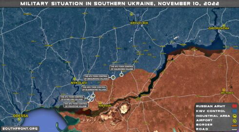 Military Situation In Southern Ukraine On November 10, 2022 (Map Update)