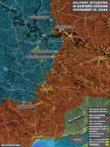 Military Situation In Eastern Ukraine On November 13, 2022 (Map Update)