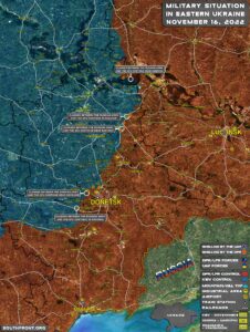 Military Situation In Eastern Ukraine On november 16, 2022 (Map Update)