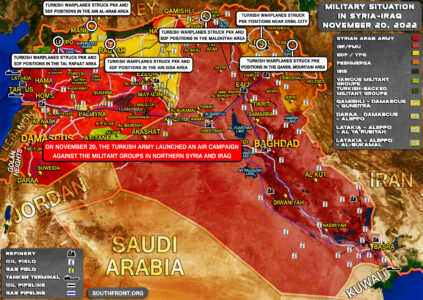 Turkish Airstrikes In Syria And Iraq On November 20, 2021 (Map Update)