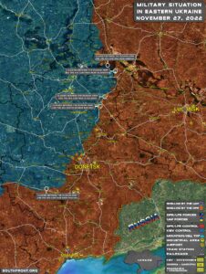 Military Situation In Eastern Ukraine On November 27, 2022 (Map Update)