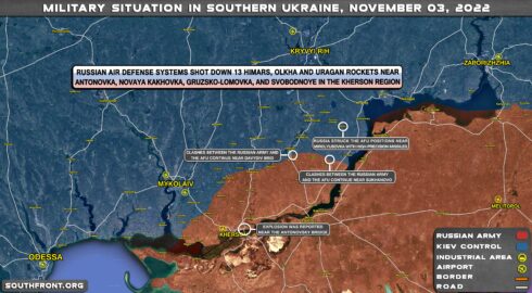 Military Situation In Southern Ukraine On November 3, 2022 (Map Update)