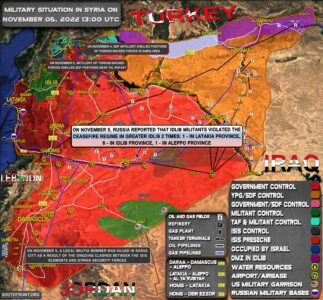 Military Situation In Syria On November 5, 2022 (Map Update)