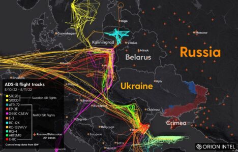 NATO Reconnaissance Activity Over Russian Borders In October, 2022