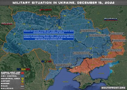 Military Situation In Ukraine On December 15, 2022 (Map Update)