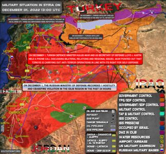 Military Situation In Syria On December 1, 2022 (Map Update)