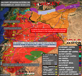 Military Situation In Syria On December 27, 2022 (Map Update)