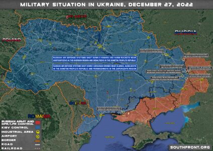 Military Situation In Ukraine On December 27, 2022 (Map Update)