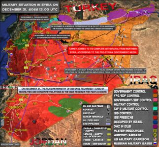 Military Situation In Syria On December 31, 2022 (Map Update)