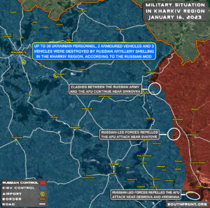 Military Situation In Kharkiv Region, Ukraine, On January 16, 2023 (Map Update)