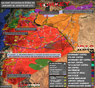 Military Situation In Syria On January 18, 2023 (Map Update)