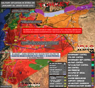 Military Situation In Syria On January 1, 2023 (Map Update)