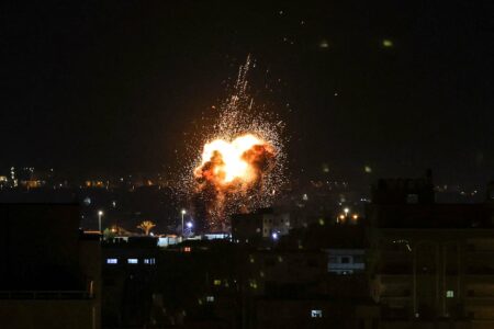 Palestinian Fighters Fire Rockets From Gaza In Response To Deadly Israeli Operation In Jenin Camp