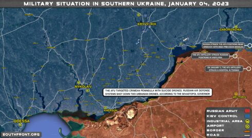 Military Situation In Southern Ukraine On January 4, 2023 (Map Update)