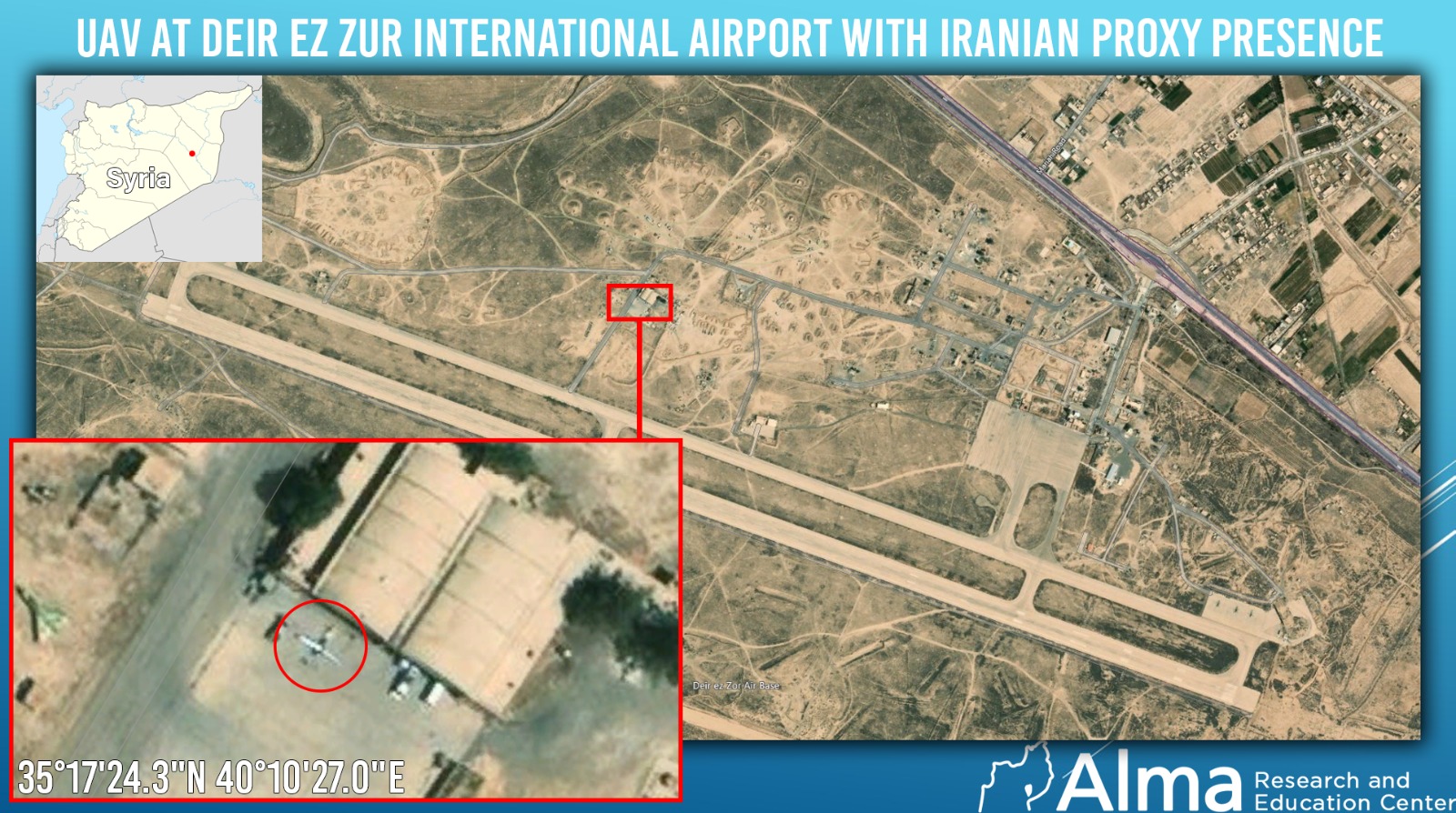 Satellite Images Show Iranian Combat Drones At Eastern Syria Airport