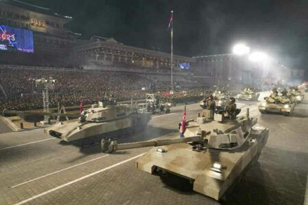 Night Military Parade In North Korea Showcased New Intercontinental Ballistic Missile