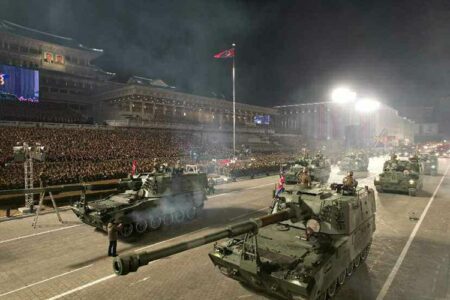 Night Military Parade In North Korea Showcased New Intercontinental Ballistic Missile