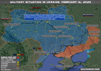 Military Situation In Ukraine On February 16, 2023 (Map Update)